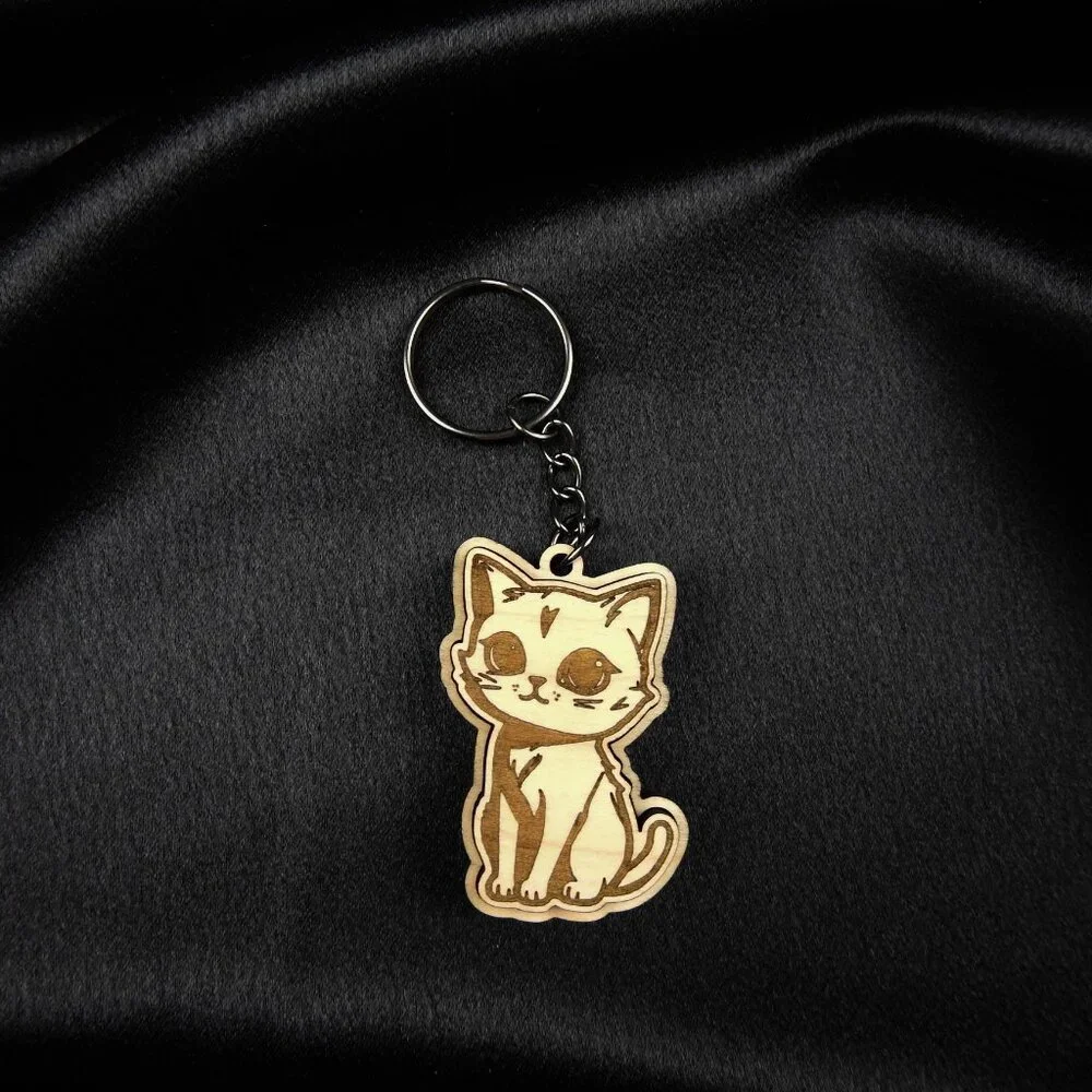 Adorable cat keychain